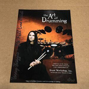 Terry Bozzio of Missing Persons - DW DRUMS - 1997 Print Advertisement